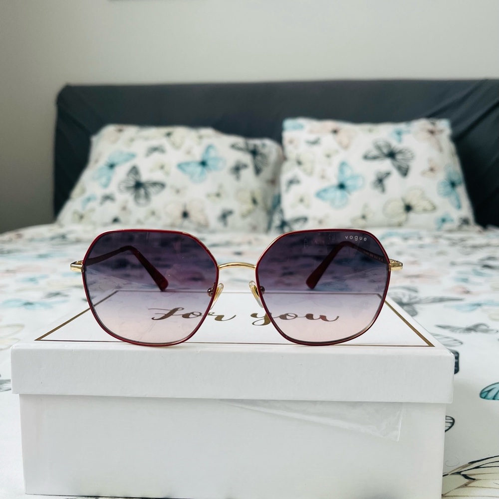 Vogue Women's Red Sunglasses